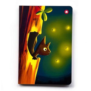 Night cat Notebook | A5 size | 160 Pages | Plain