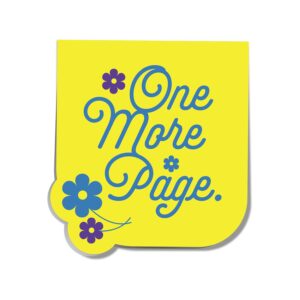 One more page Magnetic bookmark